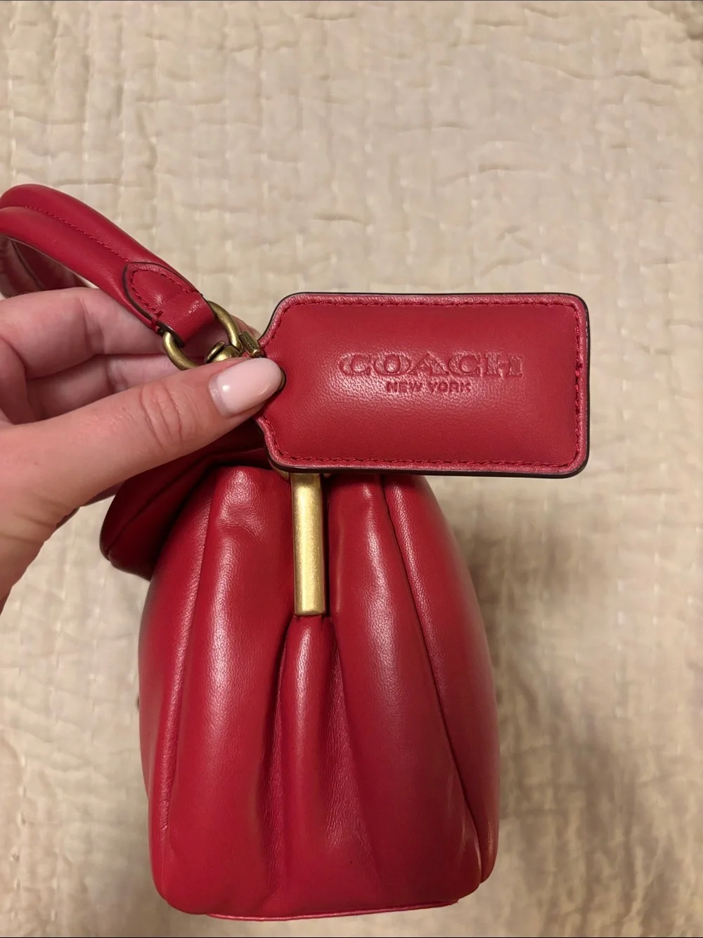 Coach Red Pillow Tabby Shoulder Bag 26
